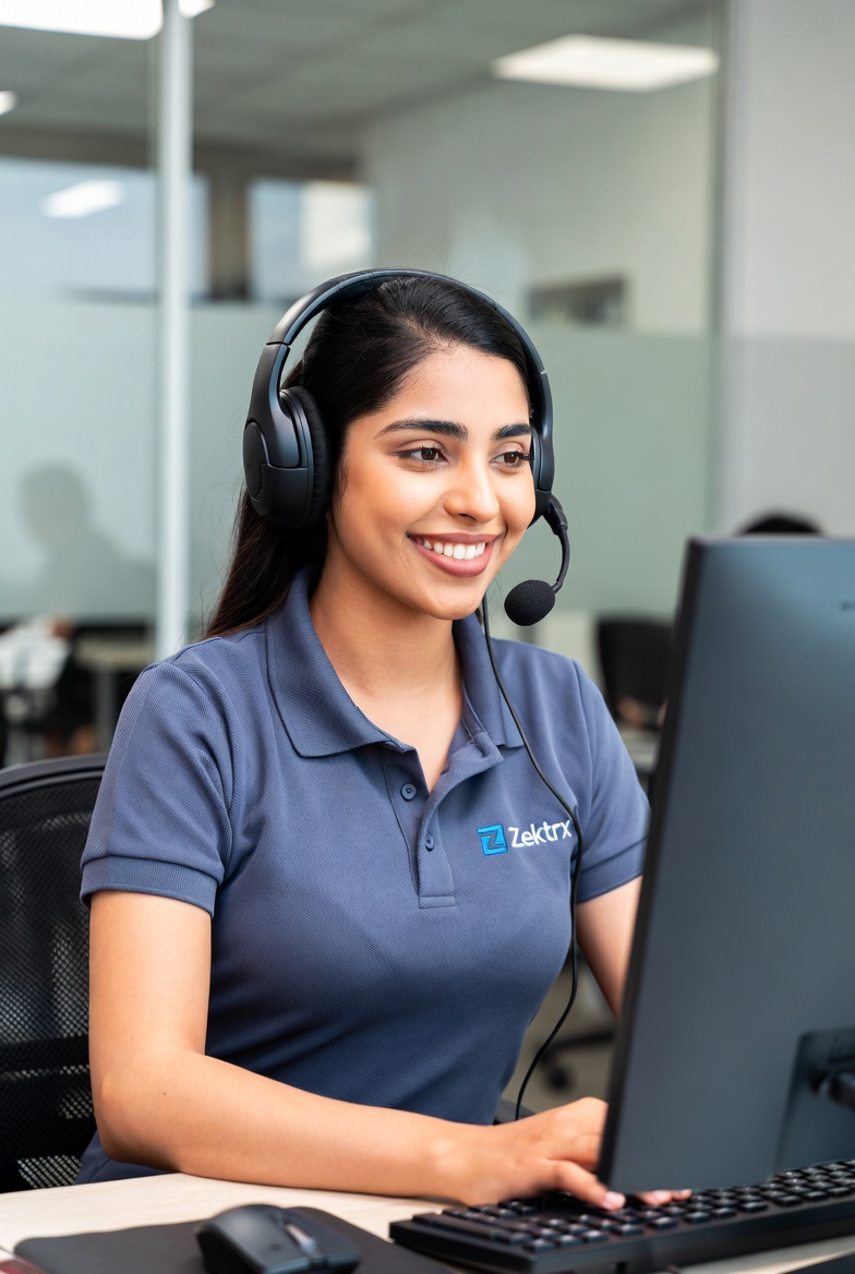 Customer support specialist helping with a platform request.